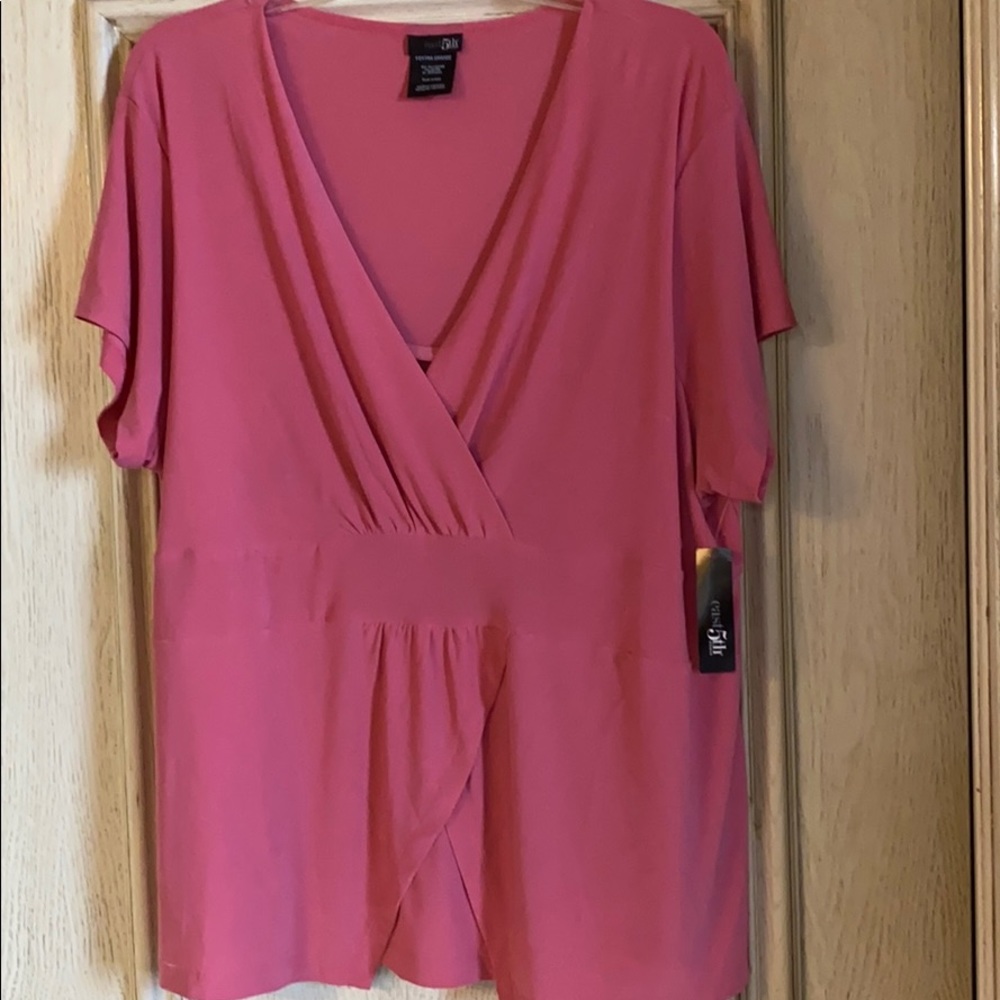 east 5th coral/pink top NWT